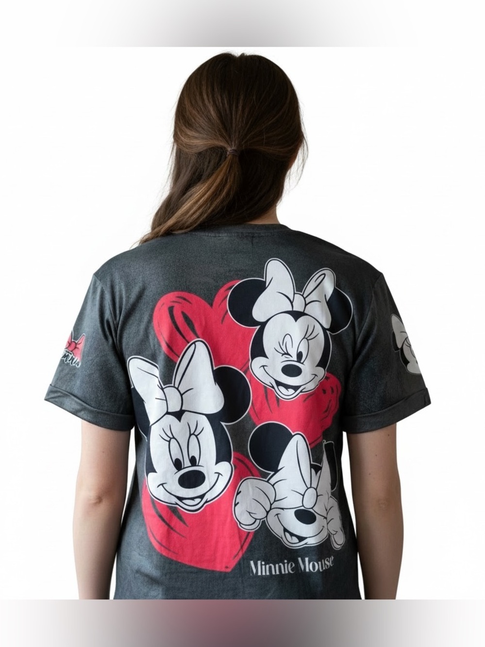 Minnie Mouse Graphic Tee in Black with Red Accent - Picture 2 of 6